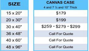 Canvas Case Pricing