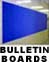 Velcro bulletin boards and portable individual panels