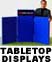 Portable Velcro table top displays