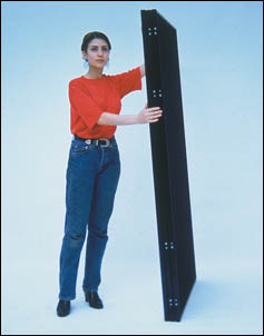 Folded Velcro room partition