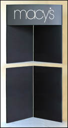 Portable Velcro table top displays